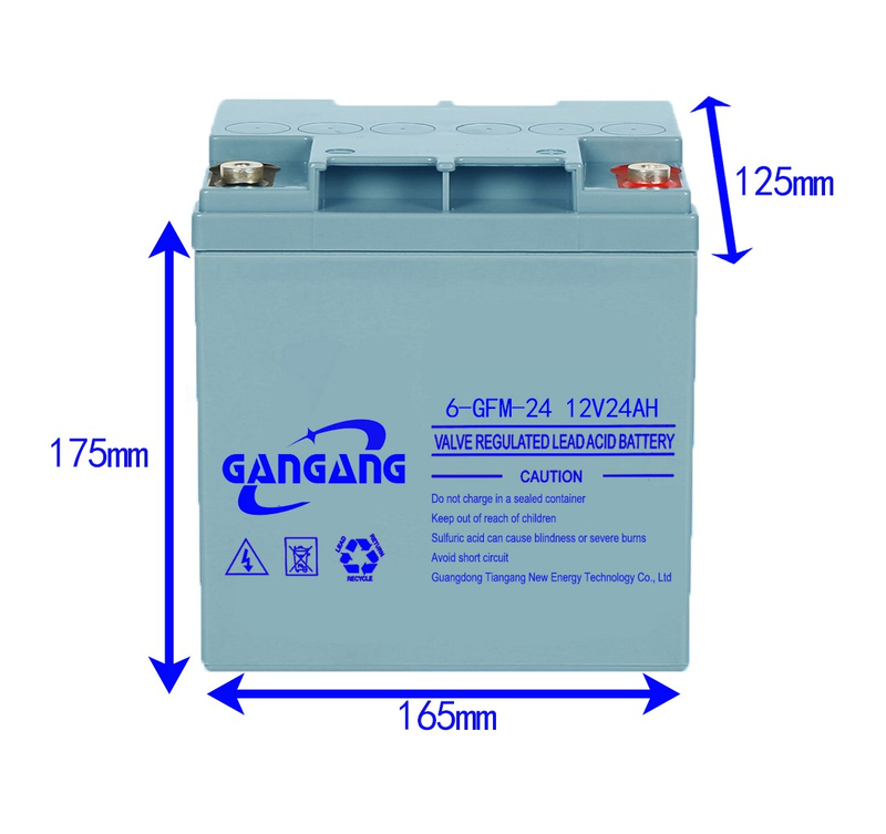 Bateria de chumbo-ácido 12V 24AH para UPS e EPS