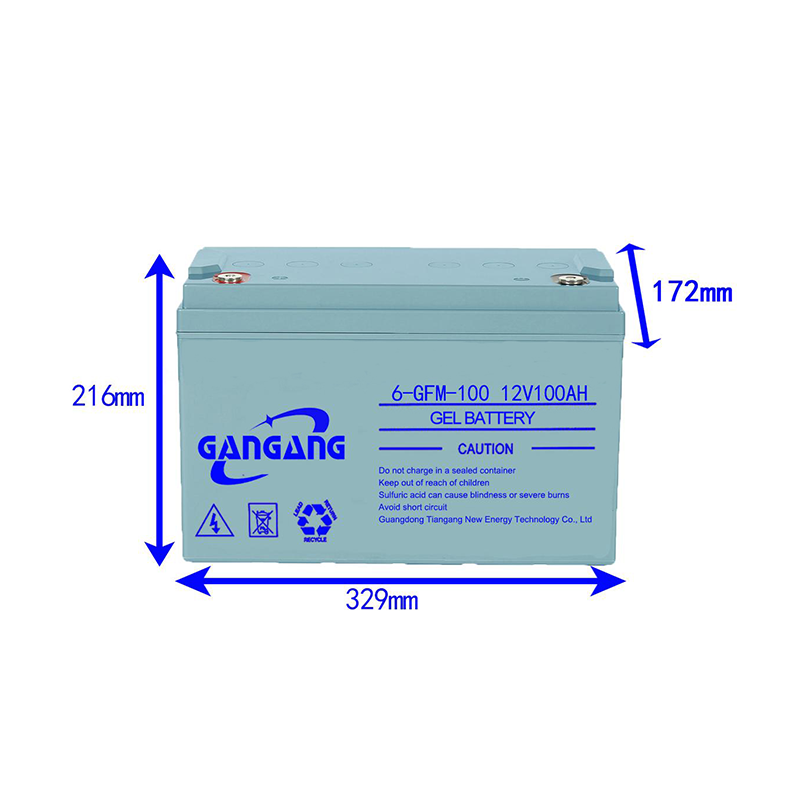 BATERIA DE ARMAZENAMENTO DE ENERGIA GRATUITA DE MANUTENÇÃO DE BATERIA SOLAR 12V 100AH ​​AGM